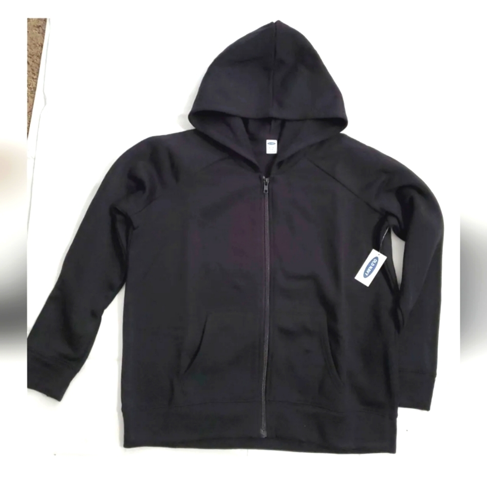 :* Old Navy Gender-Neutral Uniform Zip Hoodie for Kids XL 14 plus  color black